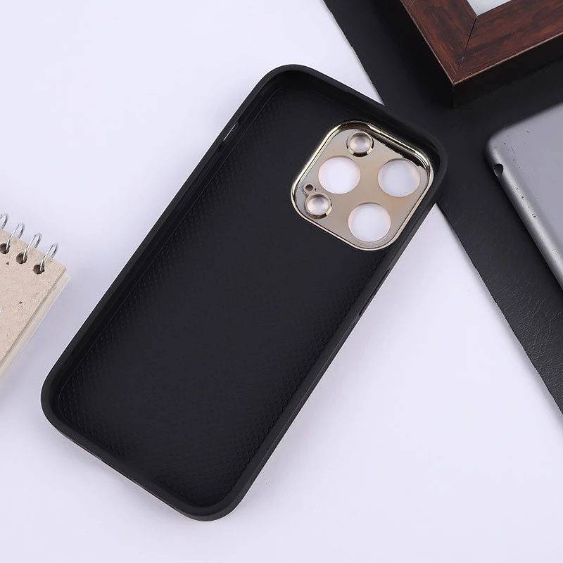 قاب چرمی My Case آیفون iPhone 15 Pro محافظ لنزدار دور رنگی