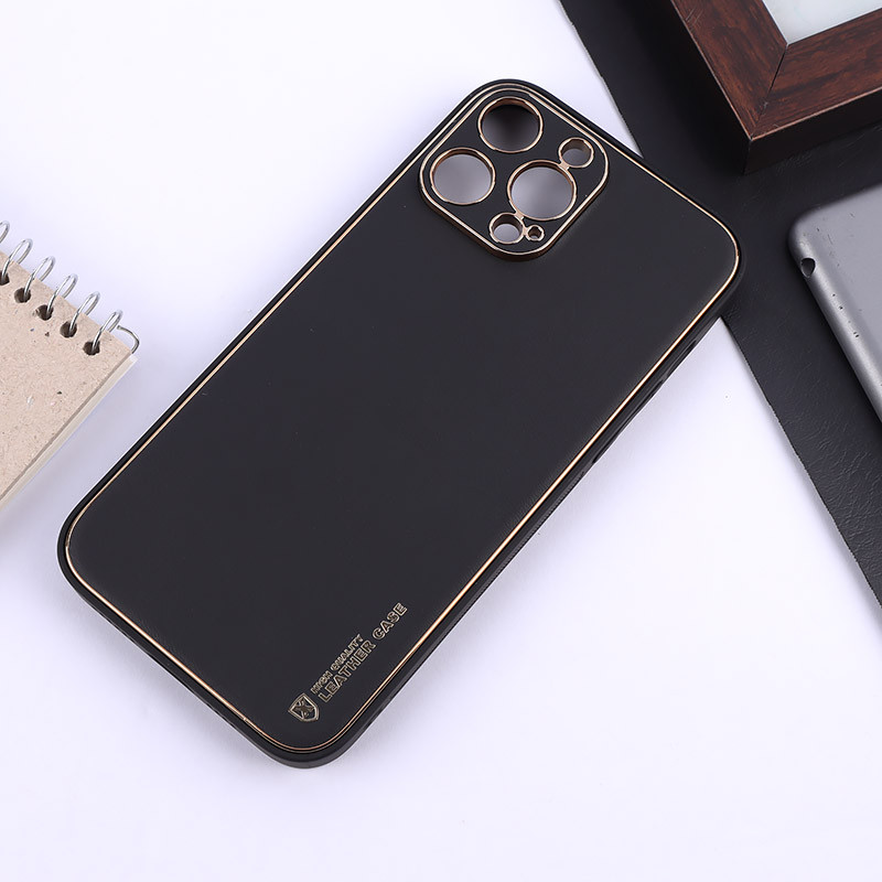 قاب چرمی My Case آیفون iPhone 13 Pro Max محافظ لنزدار دور رنگی