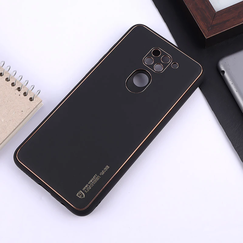 قاب چرمی My Case شیائومی Redmi Note 9 / Redmi 10x 4G محافظ لنزدار دور رنگی