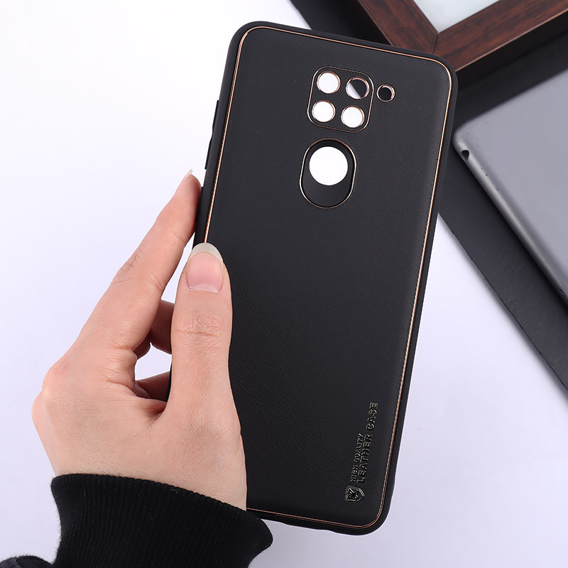 قاب چرمی My Case شیائومی Redmi Note 9 / Redmi 10x 4G محافظ لنزدار دور رنگی