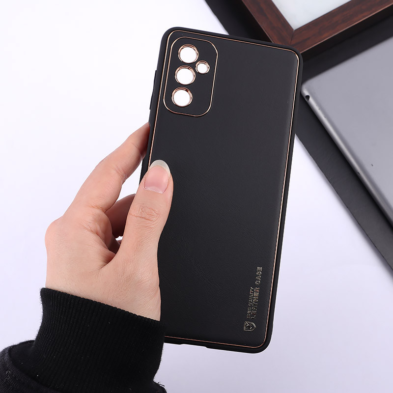 قاب چرمی My Case سامسونگ Galaxy M52 5G محافظ لنزدار دور رنگی