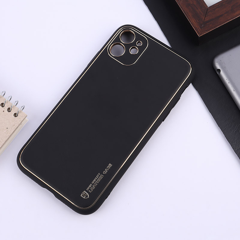 قاب چرمی My Case آیفون iPhone 11 محافظ لنزدار دور رنگی