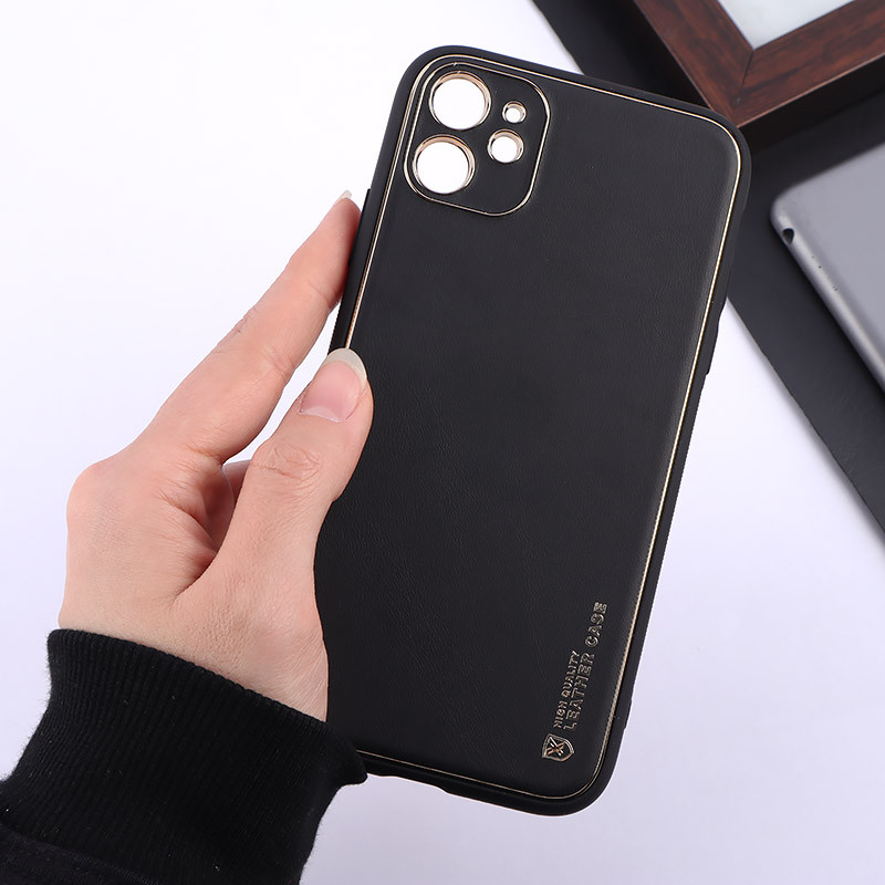 قاب چرمی My Case آیفون iPhone 11 محافظ لنزدار دور رنگی