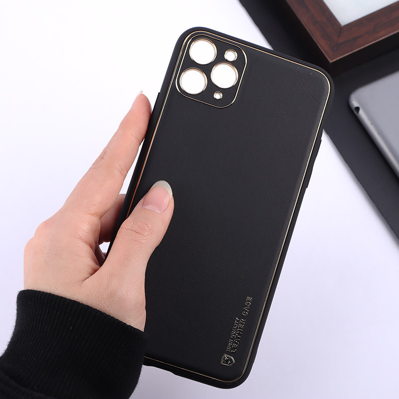 قاب چرمی My Case آیفون iPhone 11 Pro Max محافظ لنزدار دور رنگی