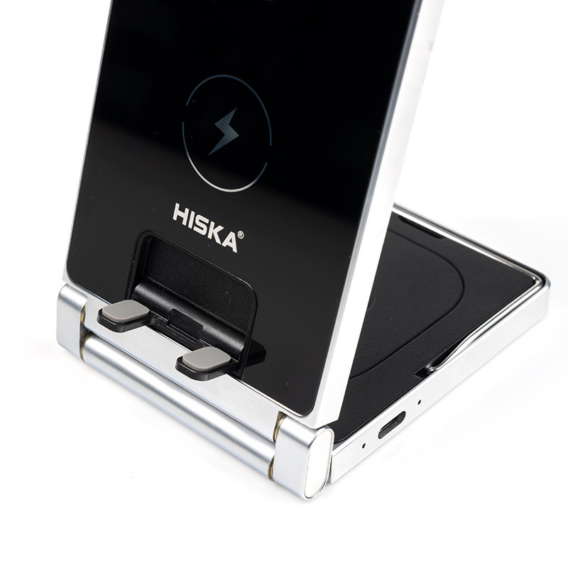 شارژر بی سیم فست شارژ و استند رومیزی Hiska HR-14 15W