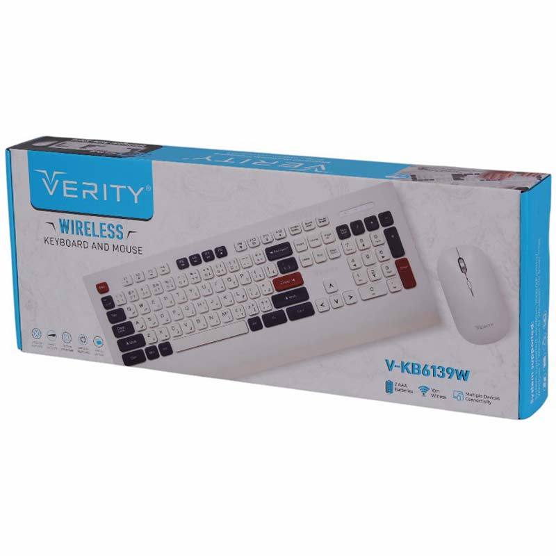 کیبورد و موس بی سیم Verity V-KB6139W