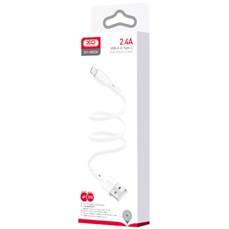 کابل آیفونی فست شارژ XO XO-NB230 2.4A 1m