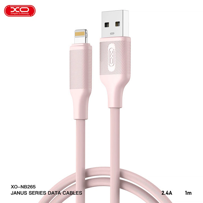 کابل آیفونی فست شارژ XO XO-NB265 2.4A 1m