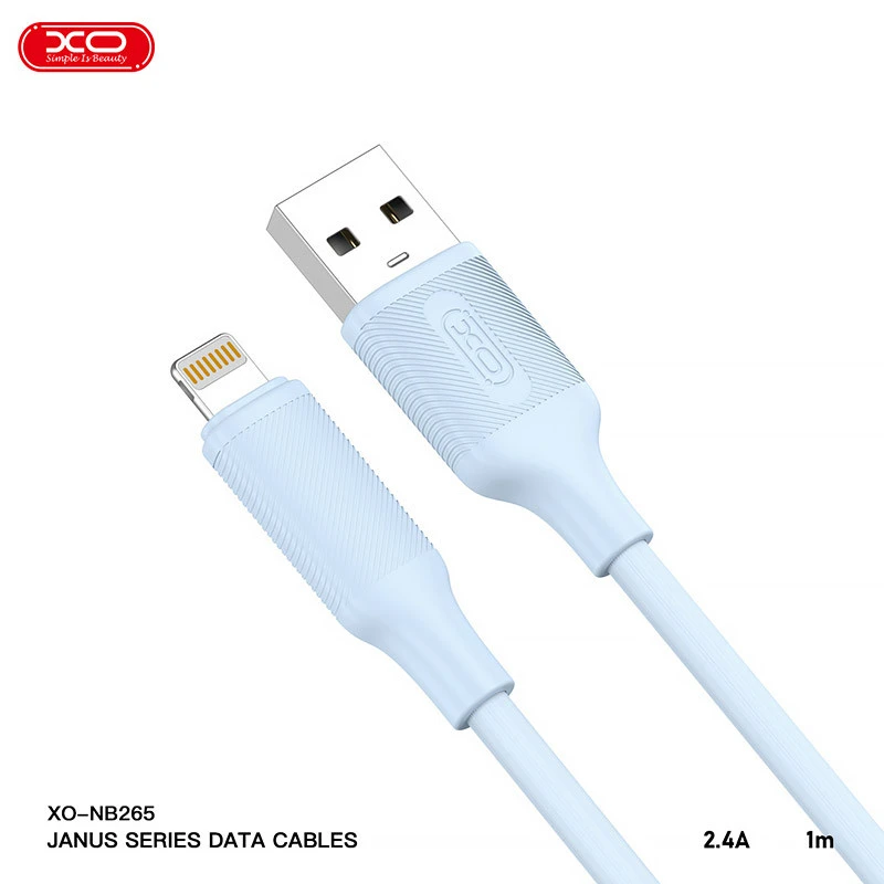 کابل آیفونی فست شارژ XO XO-NB265 2.4A 1m