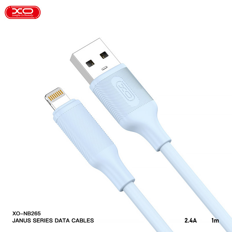 کابل آیفونی فست شارژ XO XO-NB265 2.4A 1m