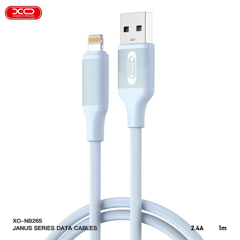 کابل آیفونی فست شارژ XO XO-NB265 2.4A 1m
