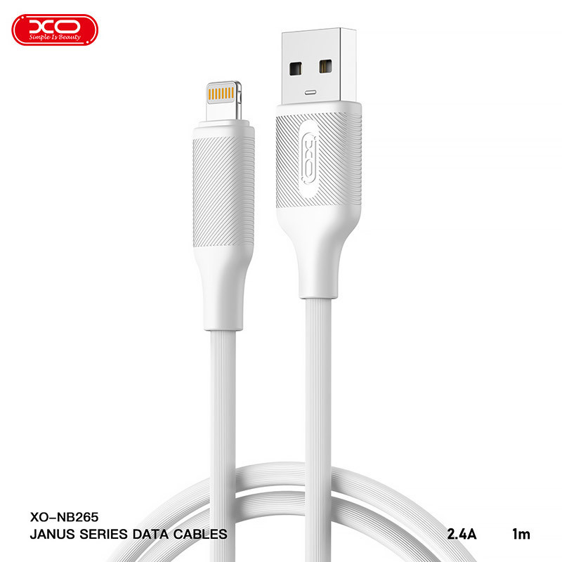 کابل آیفونی فست شارژ XO XO-NB265 2.4A 1m