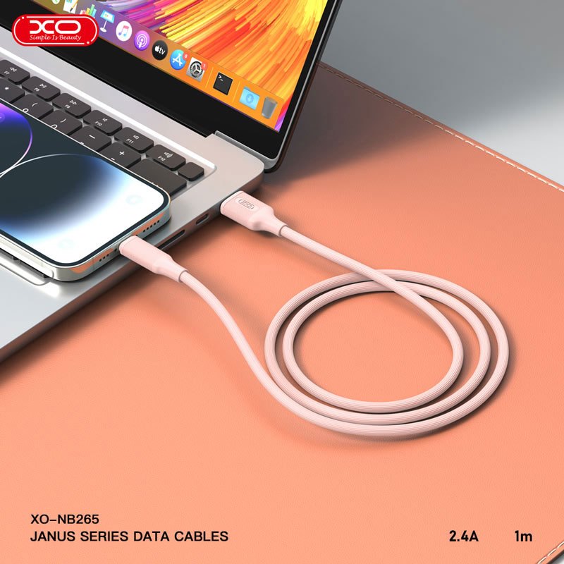 کابل آیفونی فست شارژ XO XO-NB265 2.4A 1m