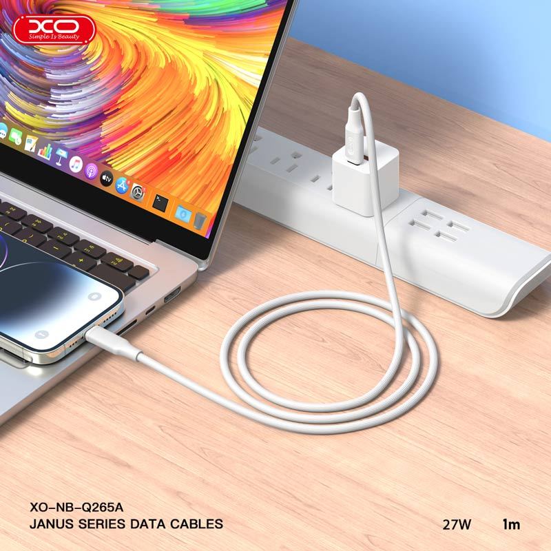 کابل تبدیل فست شارژ XO NB-Q265A Type-C To Lightning 27W 1m