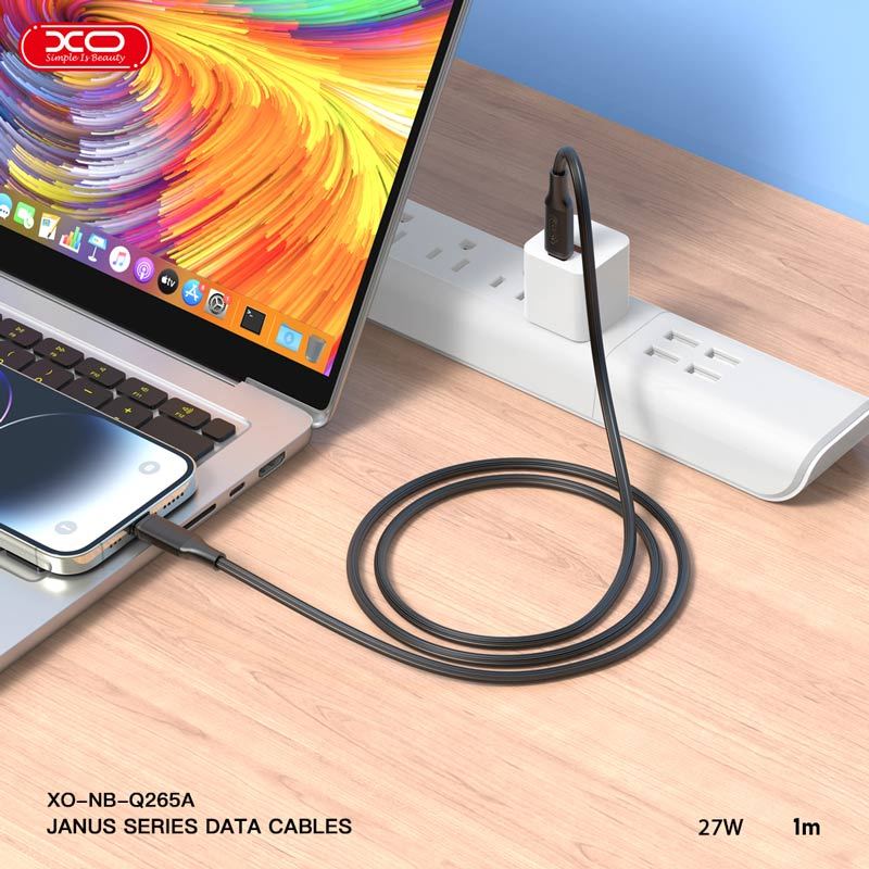 کابل تبدیل فست شارژ XO NB-Q265A Type-C To Lightning 27W 1m