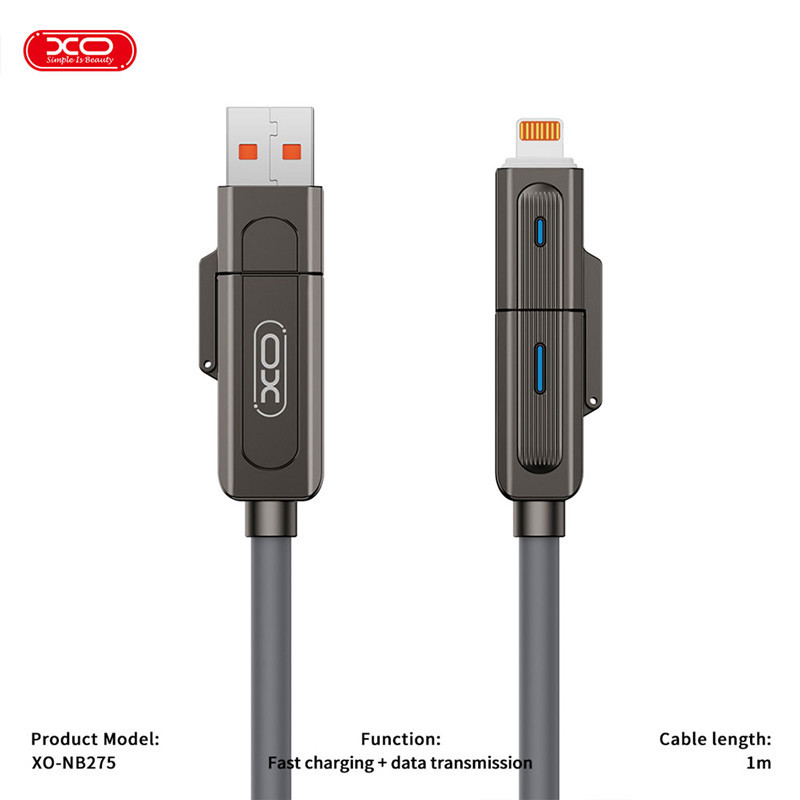 کابل تبدیل فست شارژ XO XO-NB275 3A 60W 1m