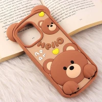 قاب سیلیکونی آیفون iPhone 14 Pro Max طرح Hello Bear