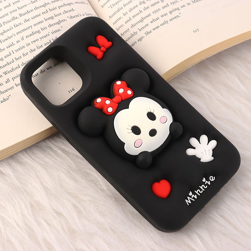 قاب عروسکی Vip Max آیفون iPhone 12 / 12 Pro پاپ سوکت دار طرح Minnie Mouse