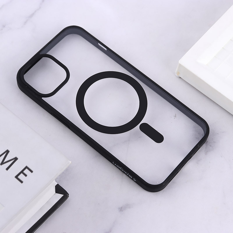 قاب مگ سیف Spigen آیفون iPhone 13 / 14 شفاف دور رنگی