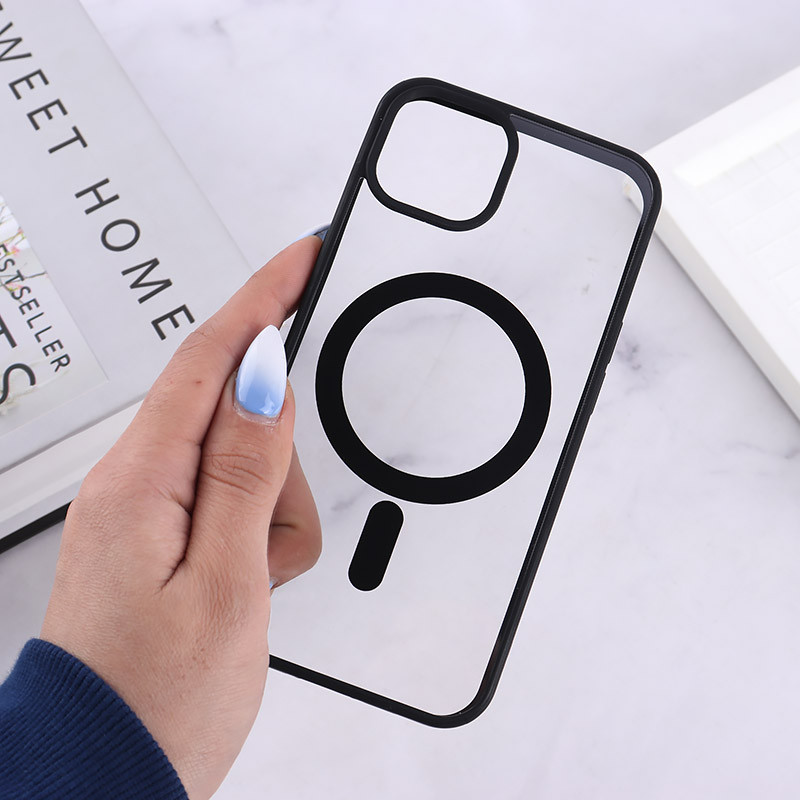 قاب مگ سیف Spigen آیفون iPhone 13 / 14 شفاف دور رنگی