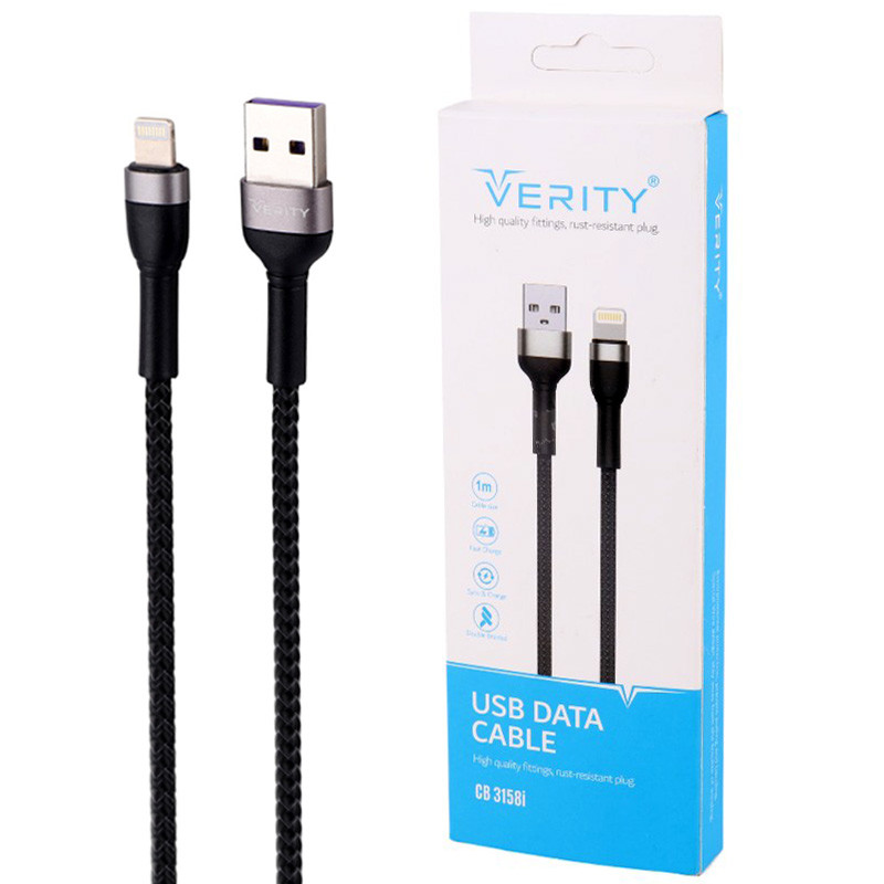 کابل آیفونی فست شارژ Verity CB 3158i 1m