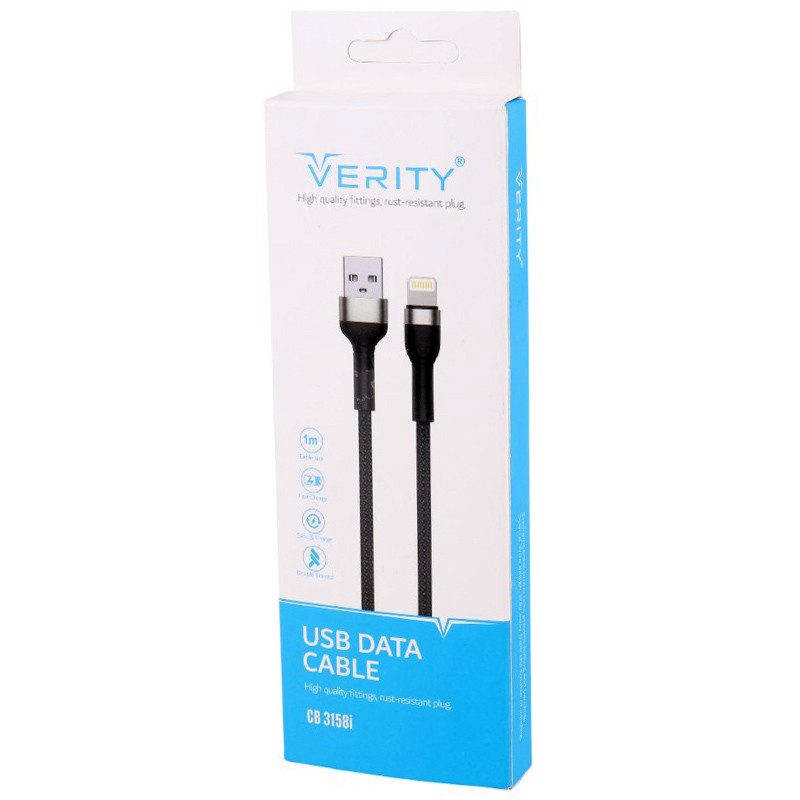 کابل آیفونی فست شارژ Verity CB 3158i 1m