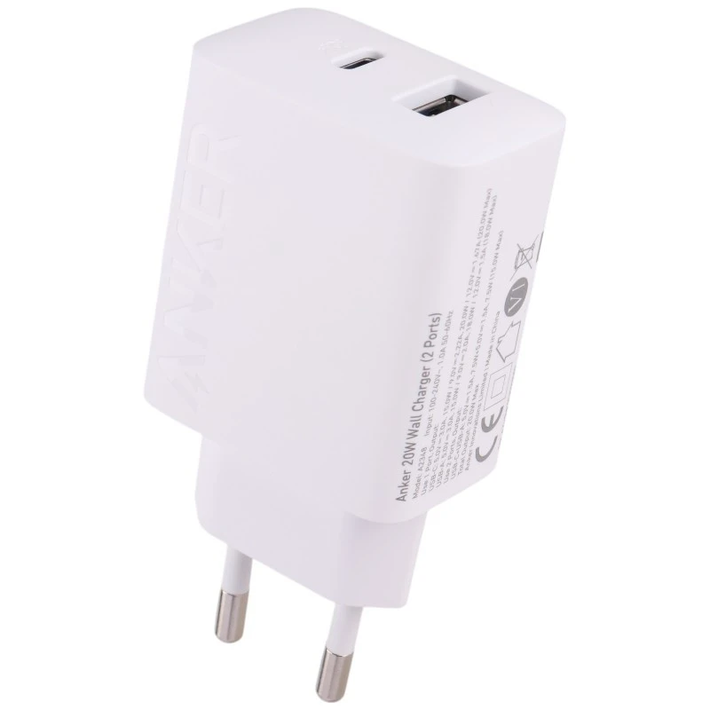 شارژر دیواری 20 وات انکر B2348G21 QC3.0 PD 3A + کابل تایپ سی