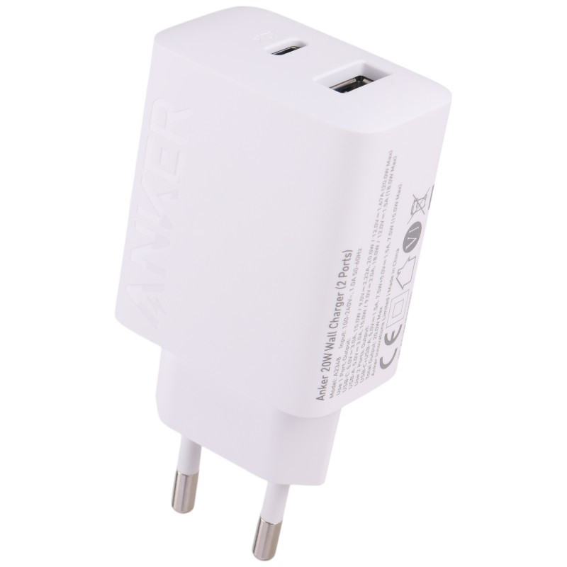شارژر دیواری 20 وات انکر B2348G21 QC3.0 PD 3A + کابل تایپ سی