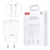 شارژر دیواری 20 وات ایکس او XO-L141 QC PD 3A + کابل تبدیل آیفونی