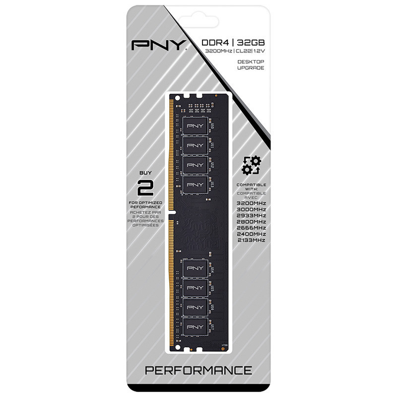 رم کامپیوتر &nbsp;PNY Performance DDR4 32GB 3200MHz CL22 Single