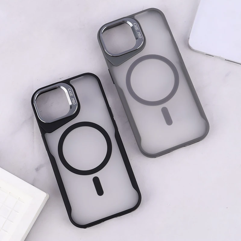 قاب مگ سیف Case.Pro آیفون iPhone 15 استندشو پشت مات