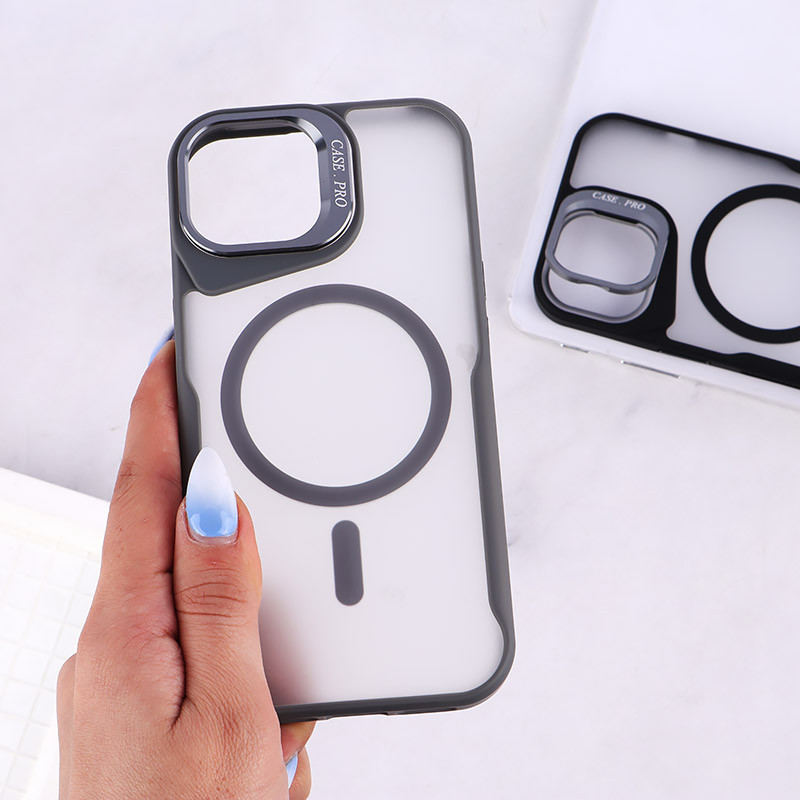 قاب مگ سیف Case.Pro آیفون iPhone 15 استندشو پشت مات