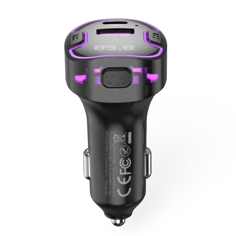 شارژر فندکی + FM Player بلوتوثی XO-BCC12