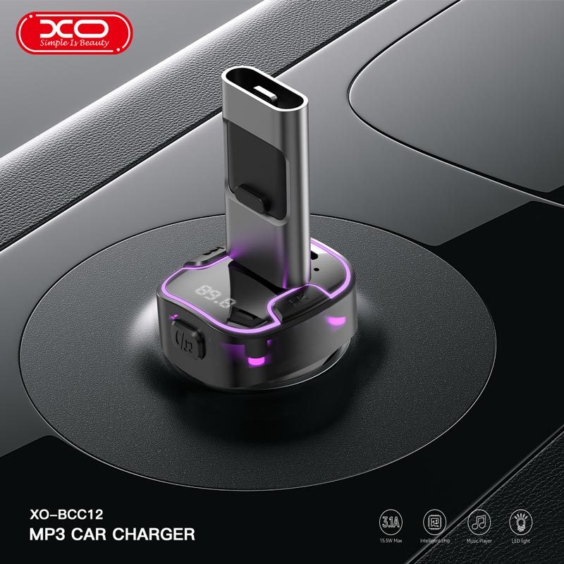 شارژر فندکی + FM Player بلوتوثی XO-BCC12