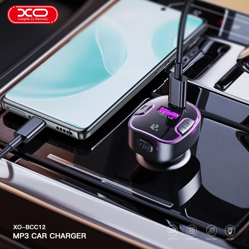 شارژر فندکی + FM Player بلوتوثی XO-BCC12