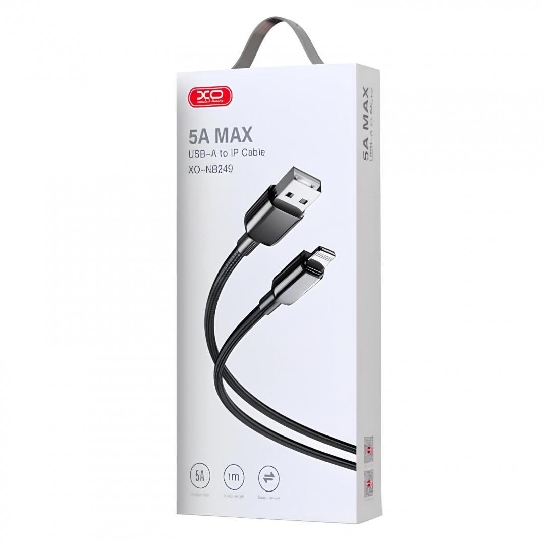 کابل آیفونی فست شارژ XO-NB249 5A 1m