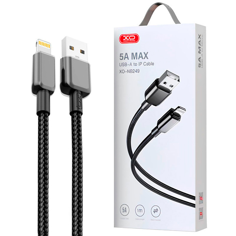 کابل آیفونی فست شارژ XO-NB249 5A 1m