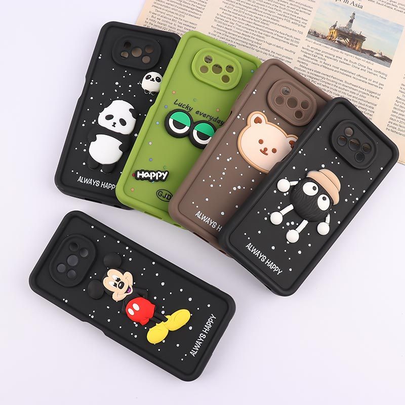 قاب سیلیکونی سولید شیائومی Poco X3 / X3 NFC / X3 Pro محافظ لنزدار