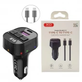 شارژر فندکی + FM Player بلوتوثی XO XO-BCC17 + کابل تبدیل تایپ سی