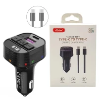 شارژر فندکی + FM Player بلوتوثی XO XO-BCC17 + کابل تبدیل تایپ سی