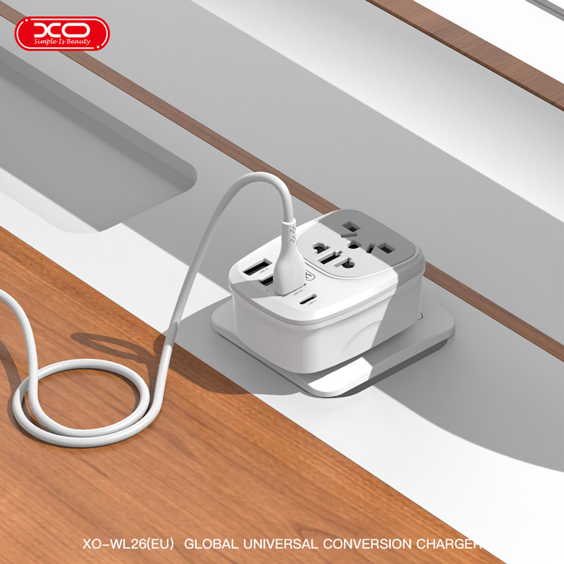 کلگی فست شارژ XO XO-WL26EU 4Port 3.4A 17W