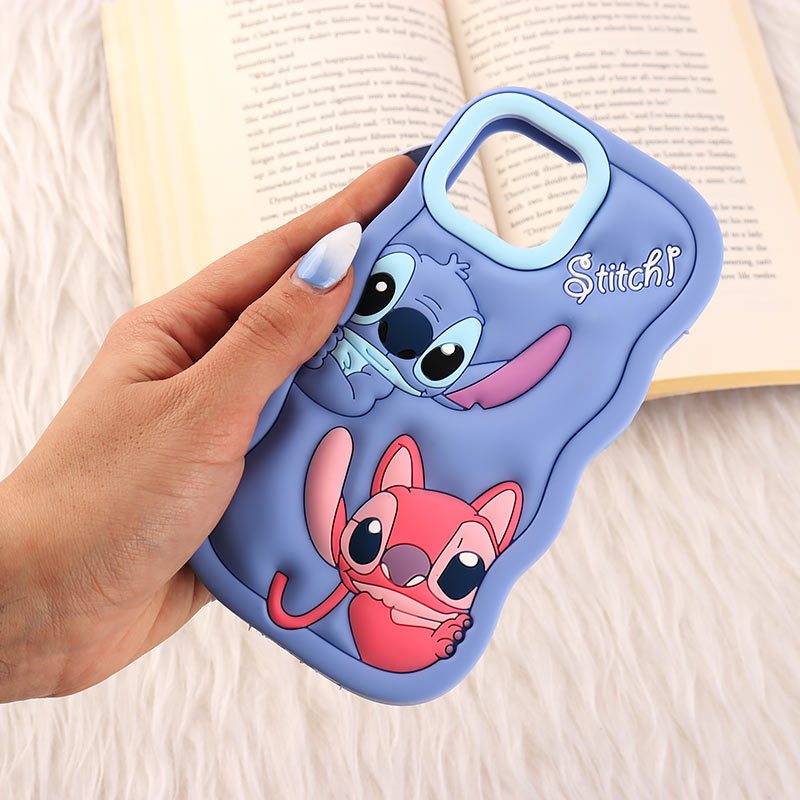 قاب سیلیکونی آیفون iPhone 13 / 14 عروسکی برجسته طرح Stitch