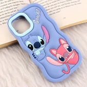 قاب سیلیکونی آیفون iPhone 13 / 14 عروسکی برجسته طرح Stitch