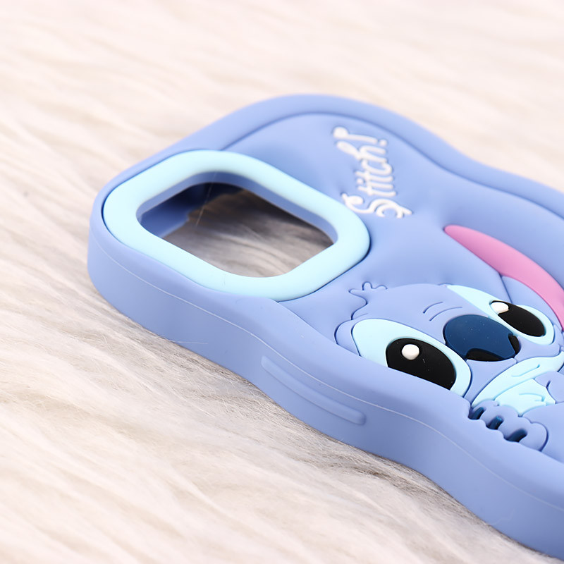 قاب سیلیکونی آیفون iPhone 13 / 14 عروسکی برجسته طرح Stitch