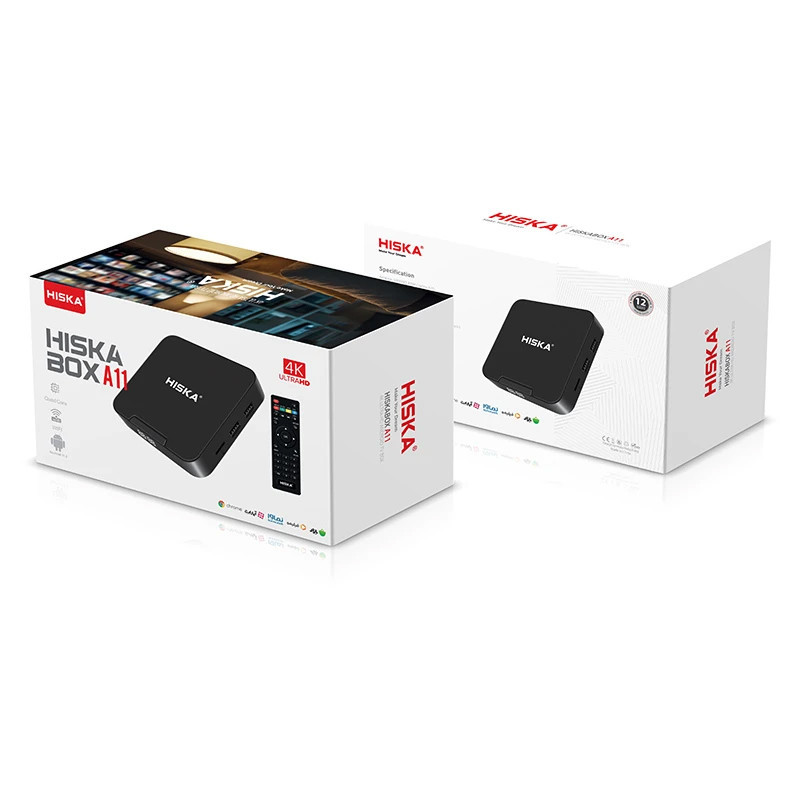 اندروید باکس Hiska A11 4K + ریموت کنترل