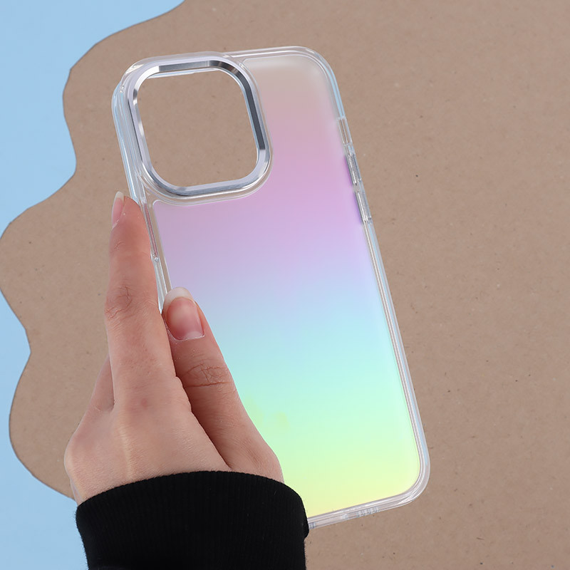 قاب هولوگرامی BIGC آیفون iPhone 14 Pro Max پشت مات دور رنگی
