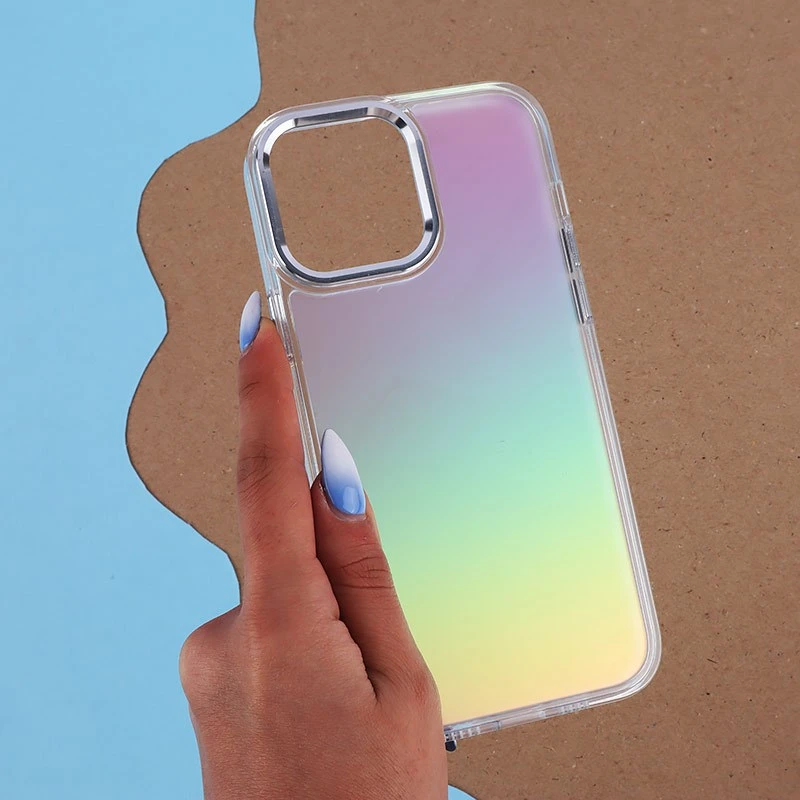 قاب هولوگرامی BIGC آیفون iPhone 13 Pro Max پشت مات دور رنگی