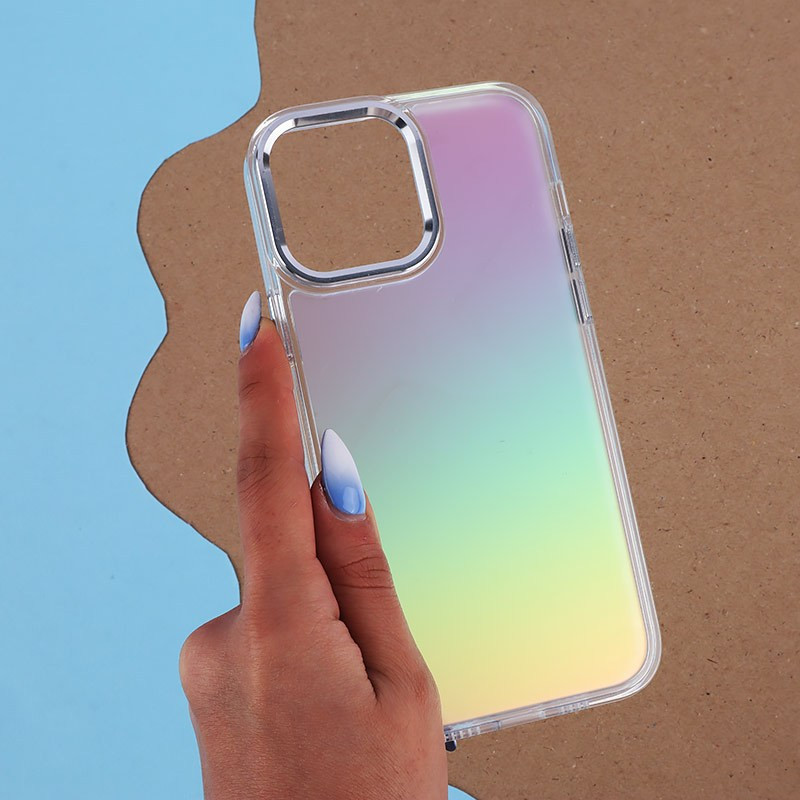 قاب هولوگرامی BIGC آیفون iPhone 13 Pro Max پشت مات دور رنگی