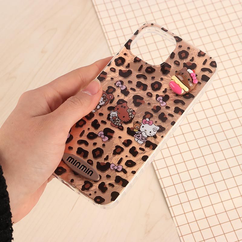 قاب IMD آیفون iPhone 13 / 14 طرح Kitty برجسته براق
