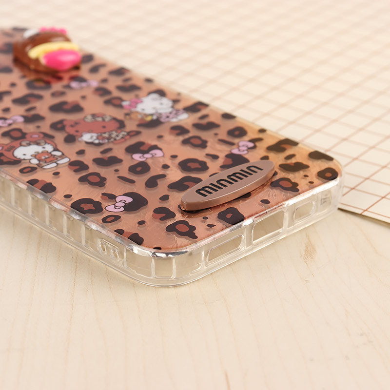 قاب IMD آیفون iPhone 13 / 14 طرح Kitty برجسته براق
